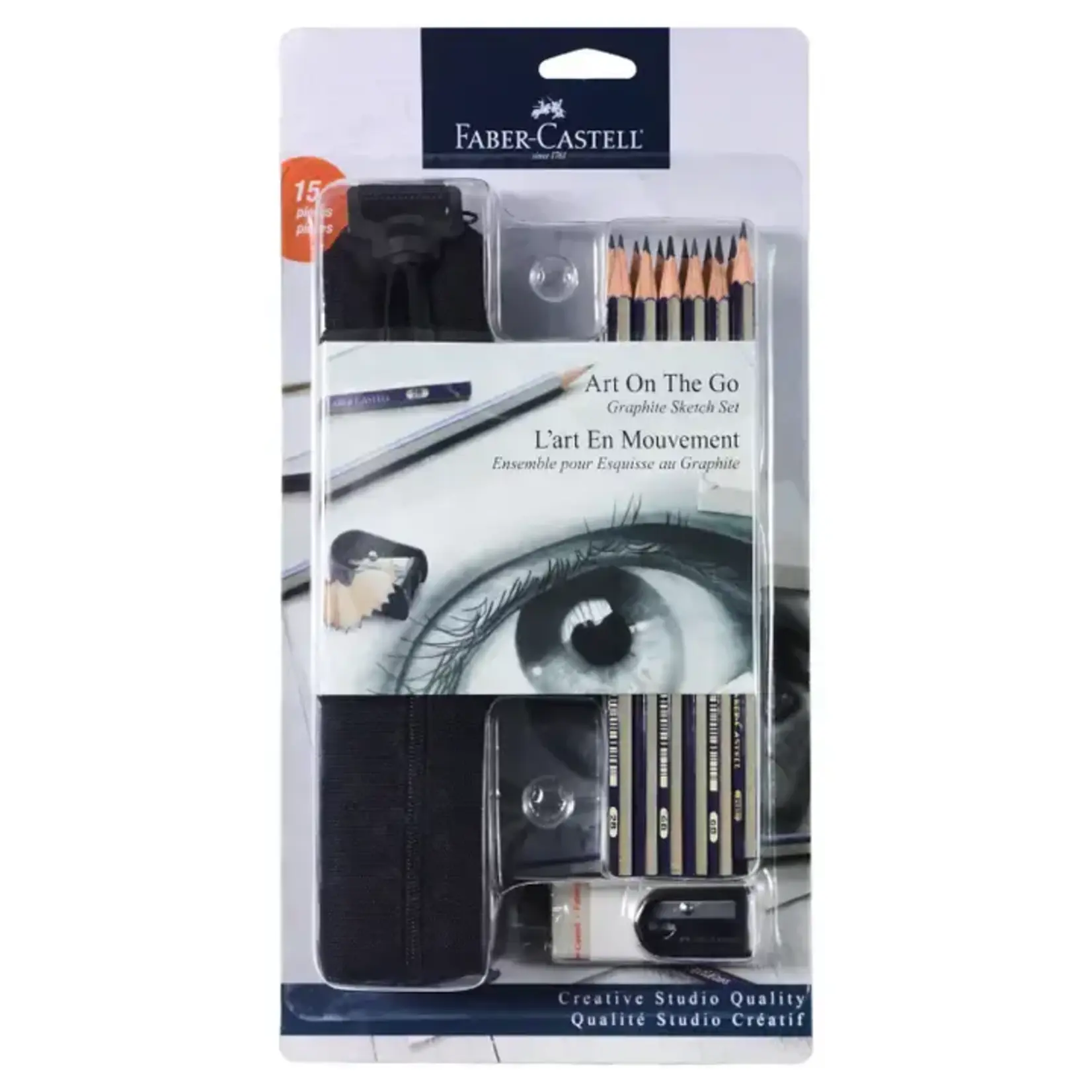 Faber-Castell Art on The Go Graphite Sketch Set for Hobby Artists