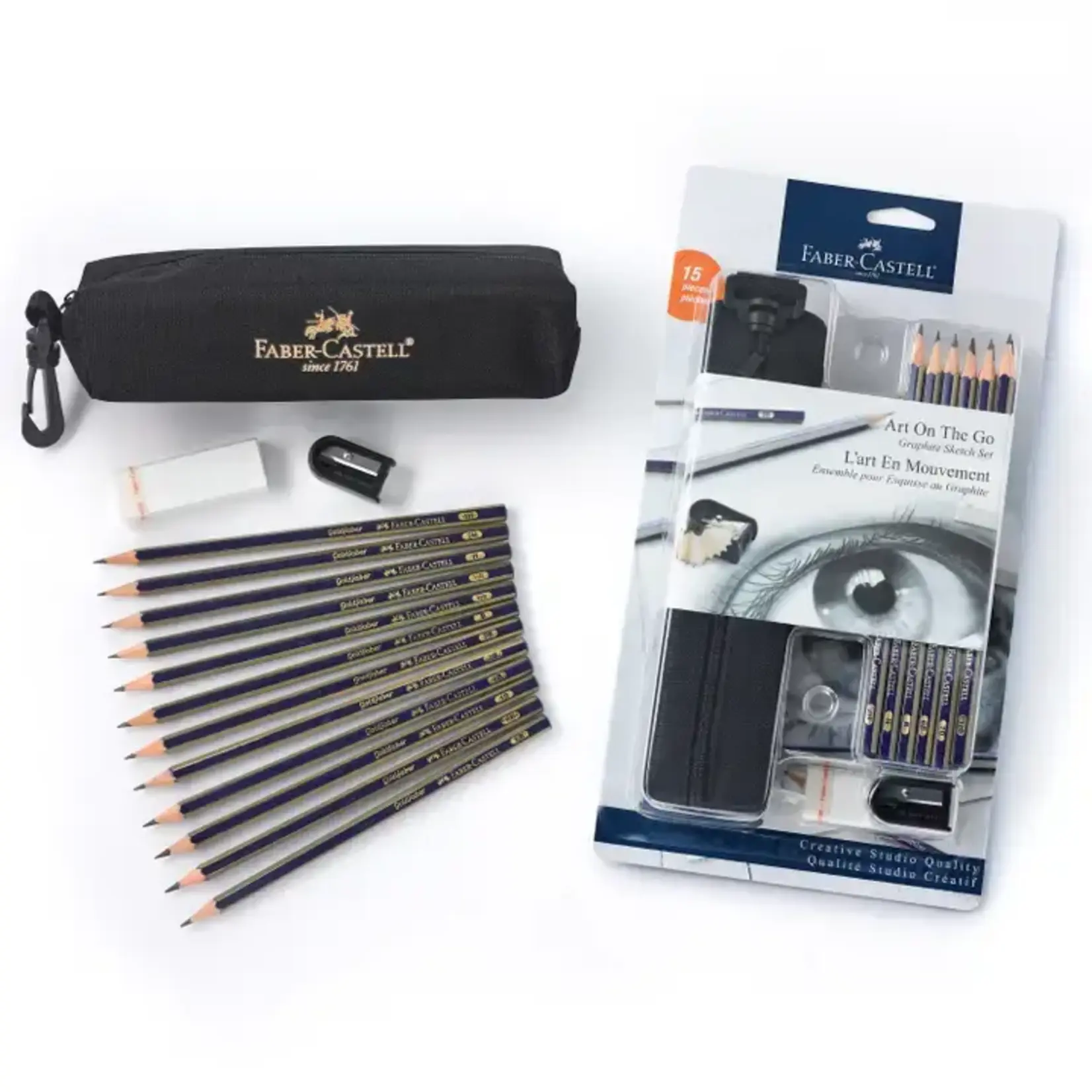 Faber-Castell Art on The Go Graphite Sketch Set for Hobby Artists