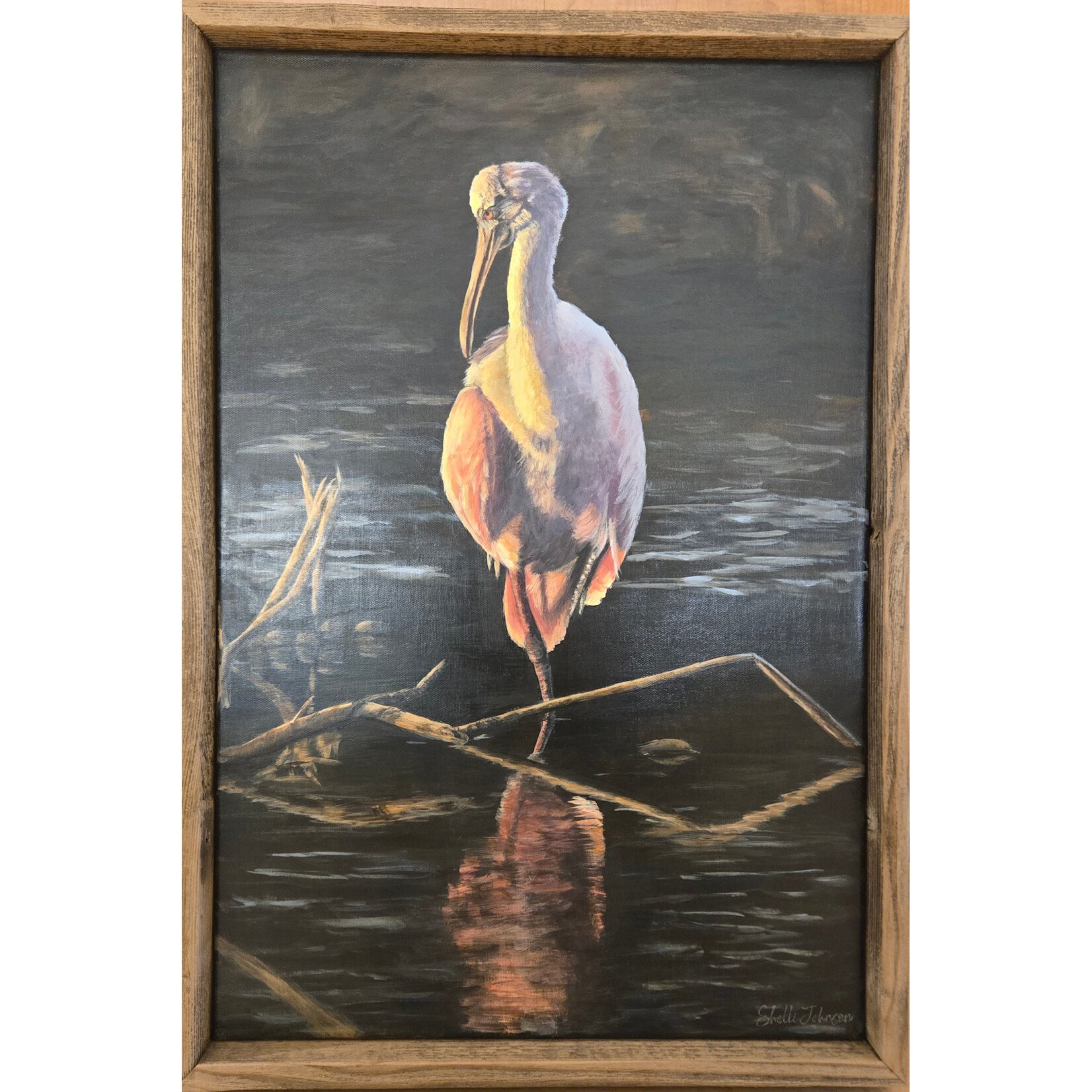 Shelli Johnson Art "Roseate Spoonbill" - Shelli Johnson