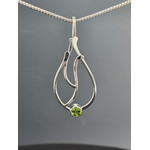 Modern Heirloom® Sterling Seagrass Pendant w/ 6mm Peridot, 20"