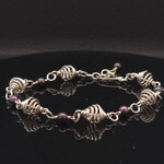 Modern Heirloom® Tin Cup Bracelet, Spiral link and Pearls, 7” - 8”