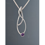 Modern Heirloom® Sterling Seagrass Pendant w/ 6mm Amethyst, 16"