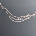 Modern Heirloom® Elegant Sterling and Moonstone Necklace