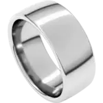 Sterling Euro Band, 8mm, sz9