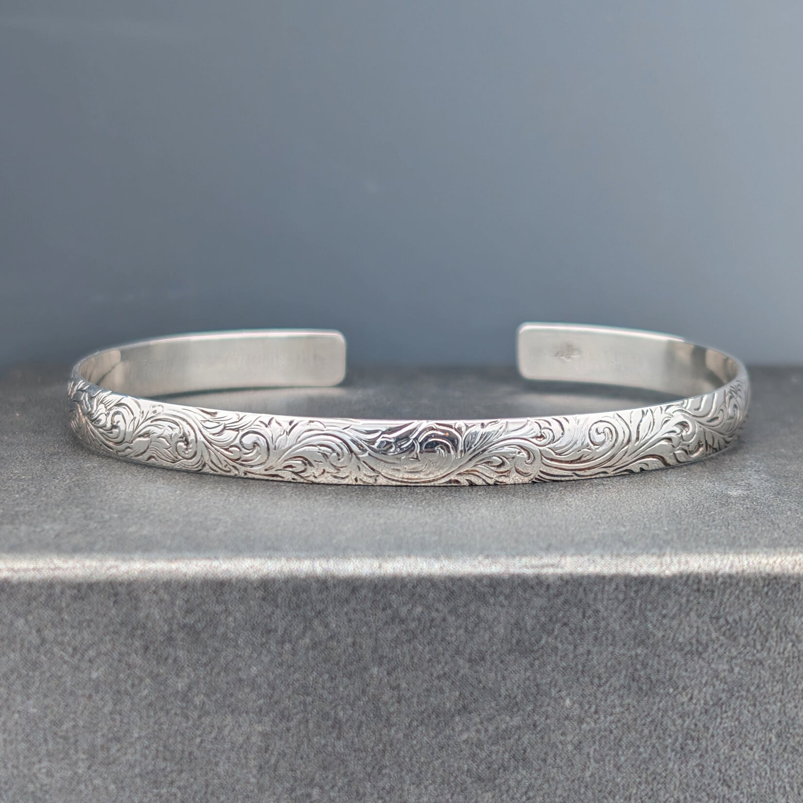 Modern Heirloom® Acanthus Scroll Sterling Cuff Bracelet