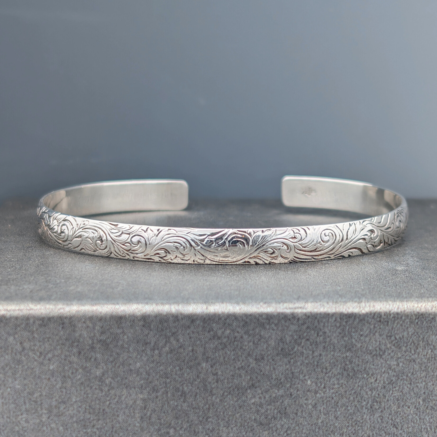 Modern Heirloom® Acanthus Scroll Sterling Cuff Bracelet