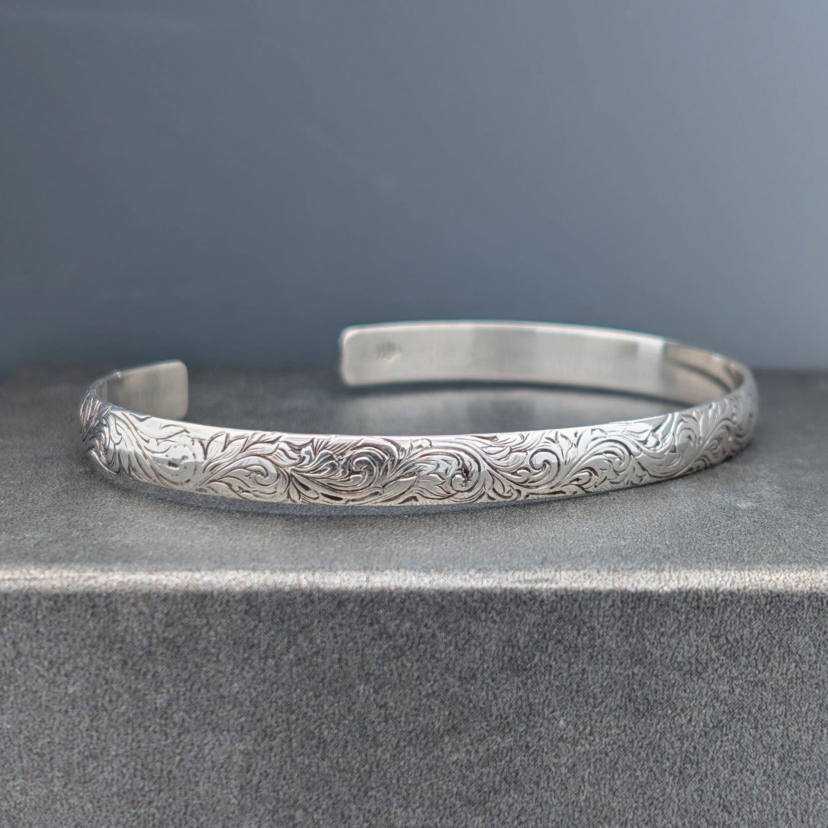 Modern Heirloom® Acanthus Scroll Sterling Cuff Bracelet