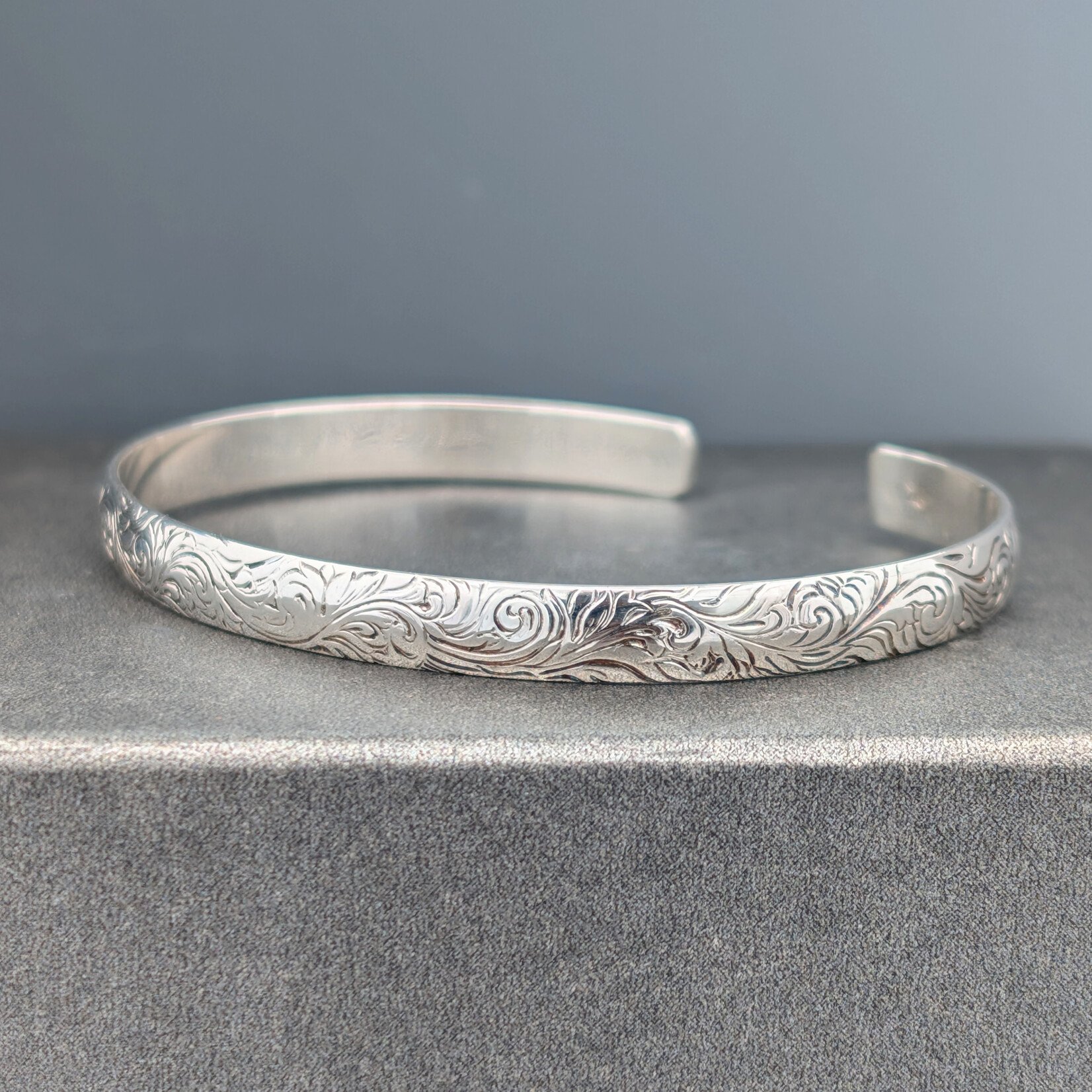 Modern Heirloom® Acanthus Scroll Sterling Cuff Bracelet