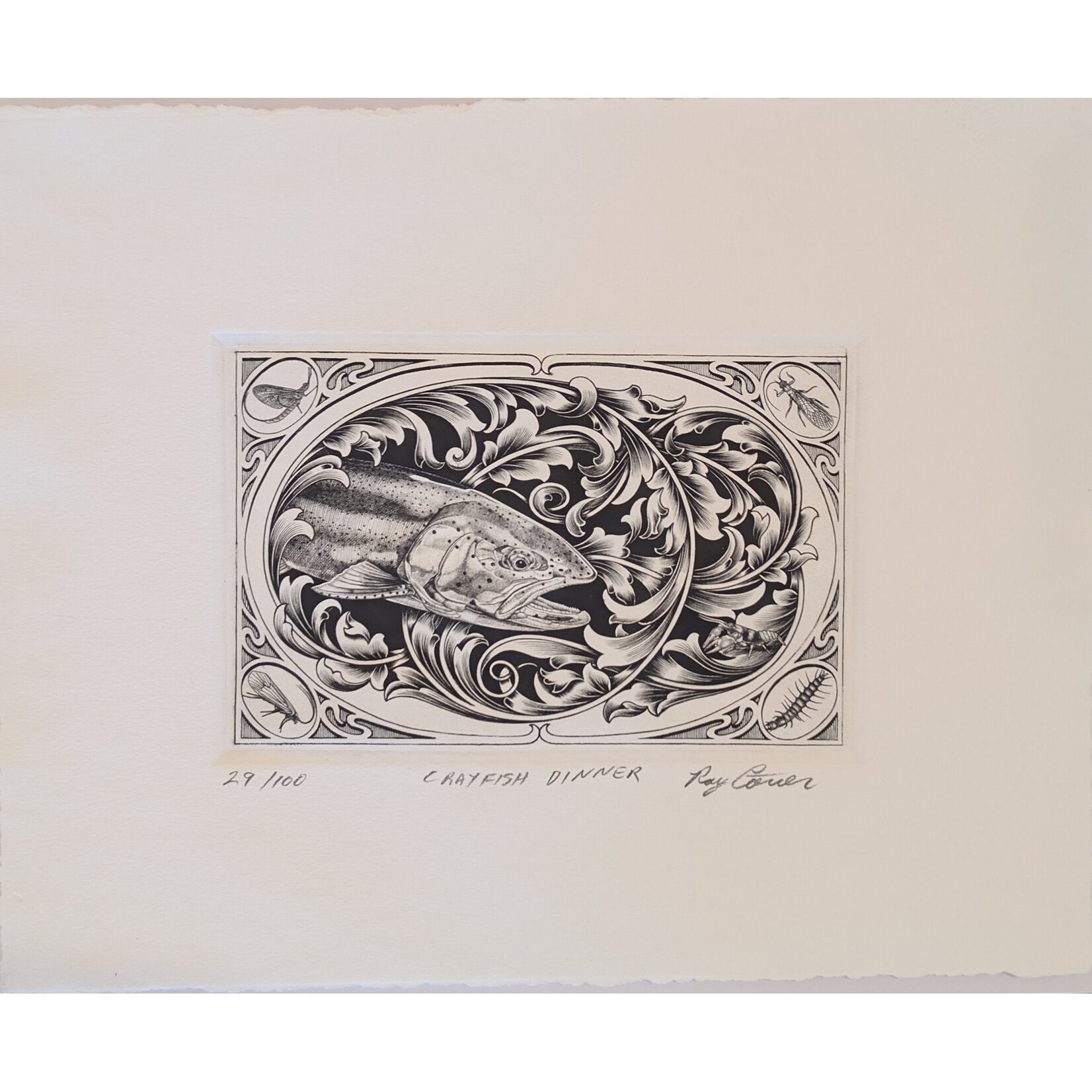 Ray Cover - Art & Engraving "Crayfish Dinner" - Ray Cover Print