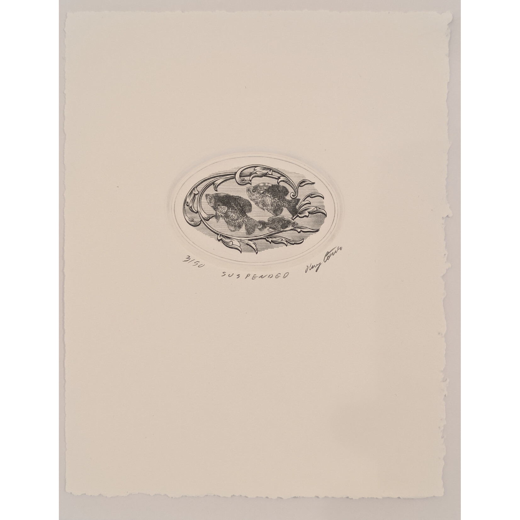 Ray Cover - Art & Engraving "Suspended" - Ray Cover Print