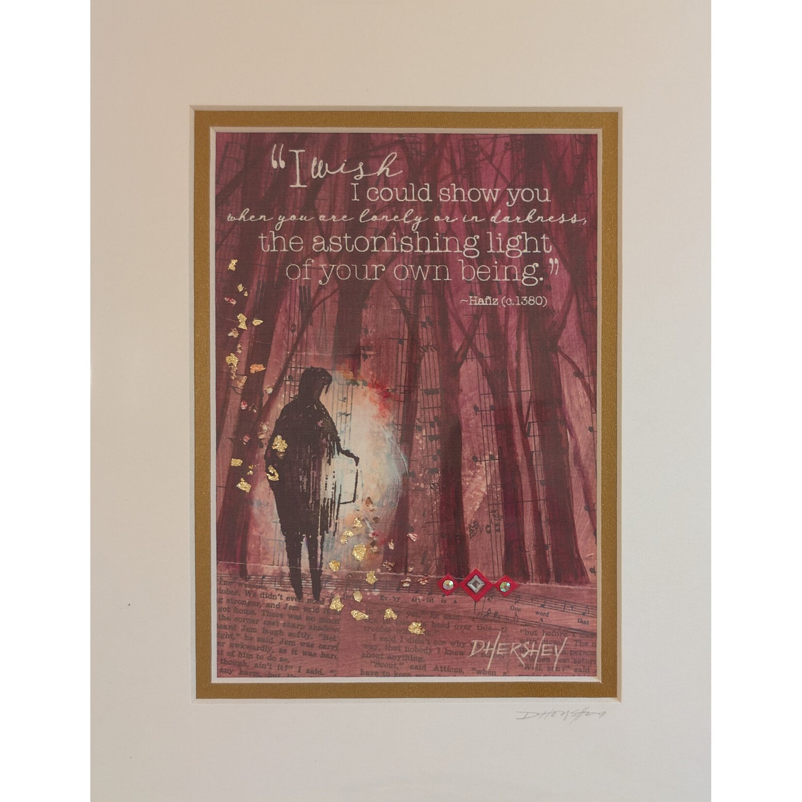Deborah Hershey Designs "I Wish I Could Show You..." - Matted Print
