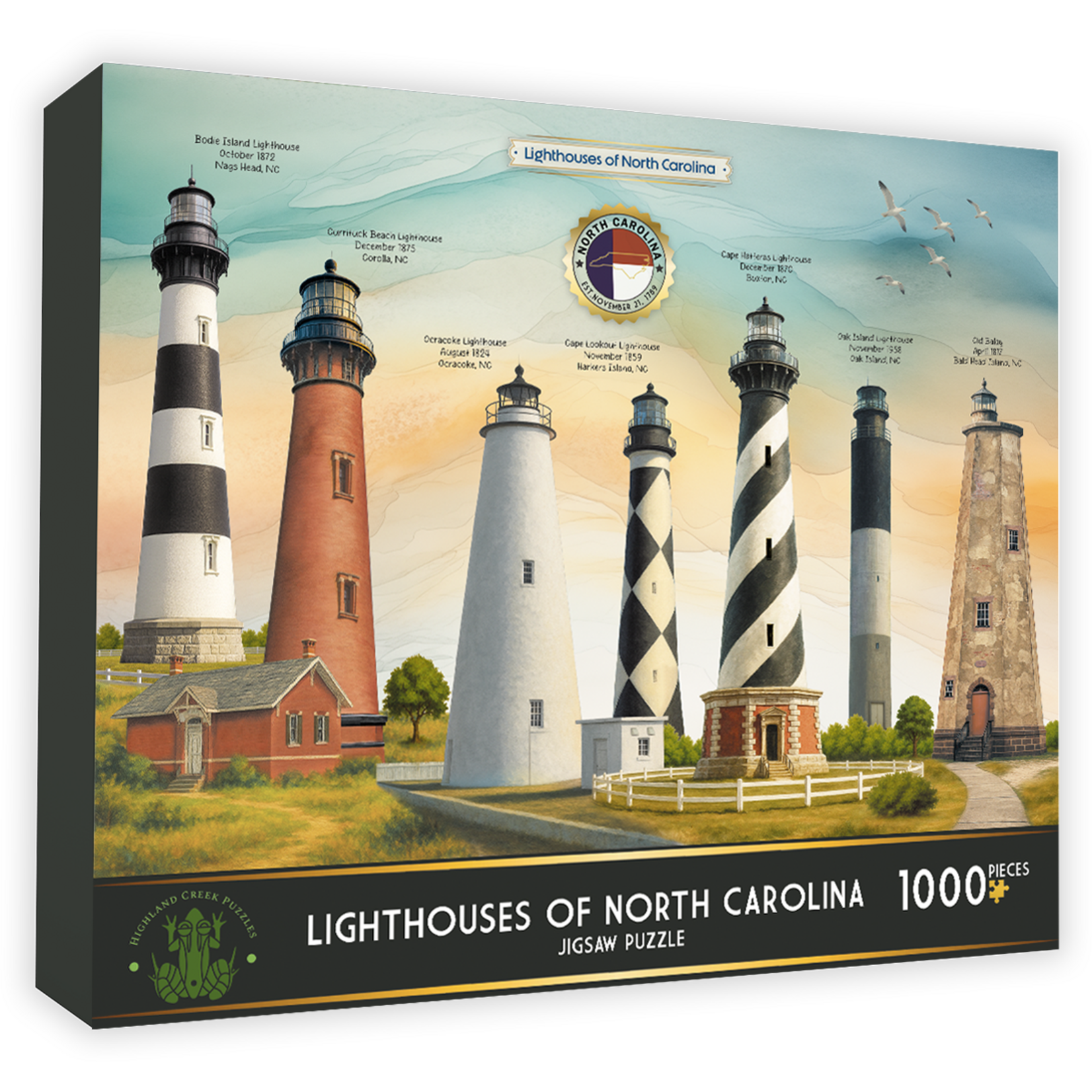 Highland Creek Puzzles Lighthouses of North Carolina Puzzle