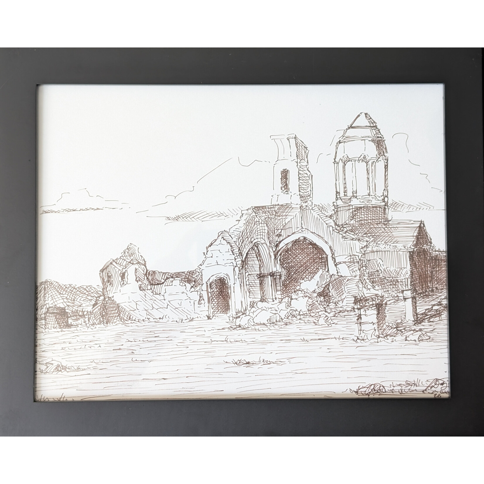 Daniel Ziegler Art "Ruins Amidst the Mountains"