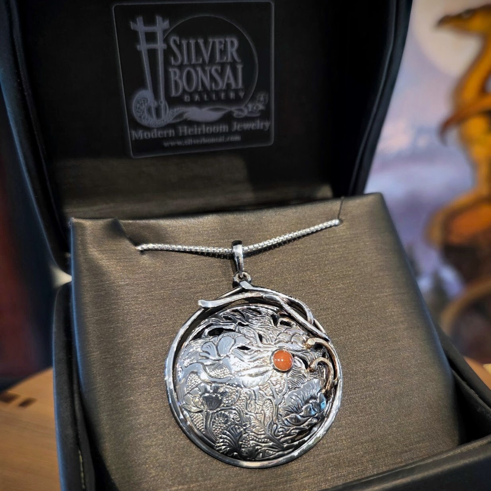 Modern Heirloom® Coral Landscape Hand Engraved Medallion
