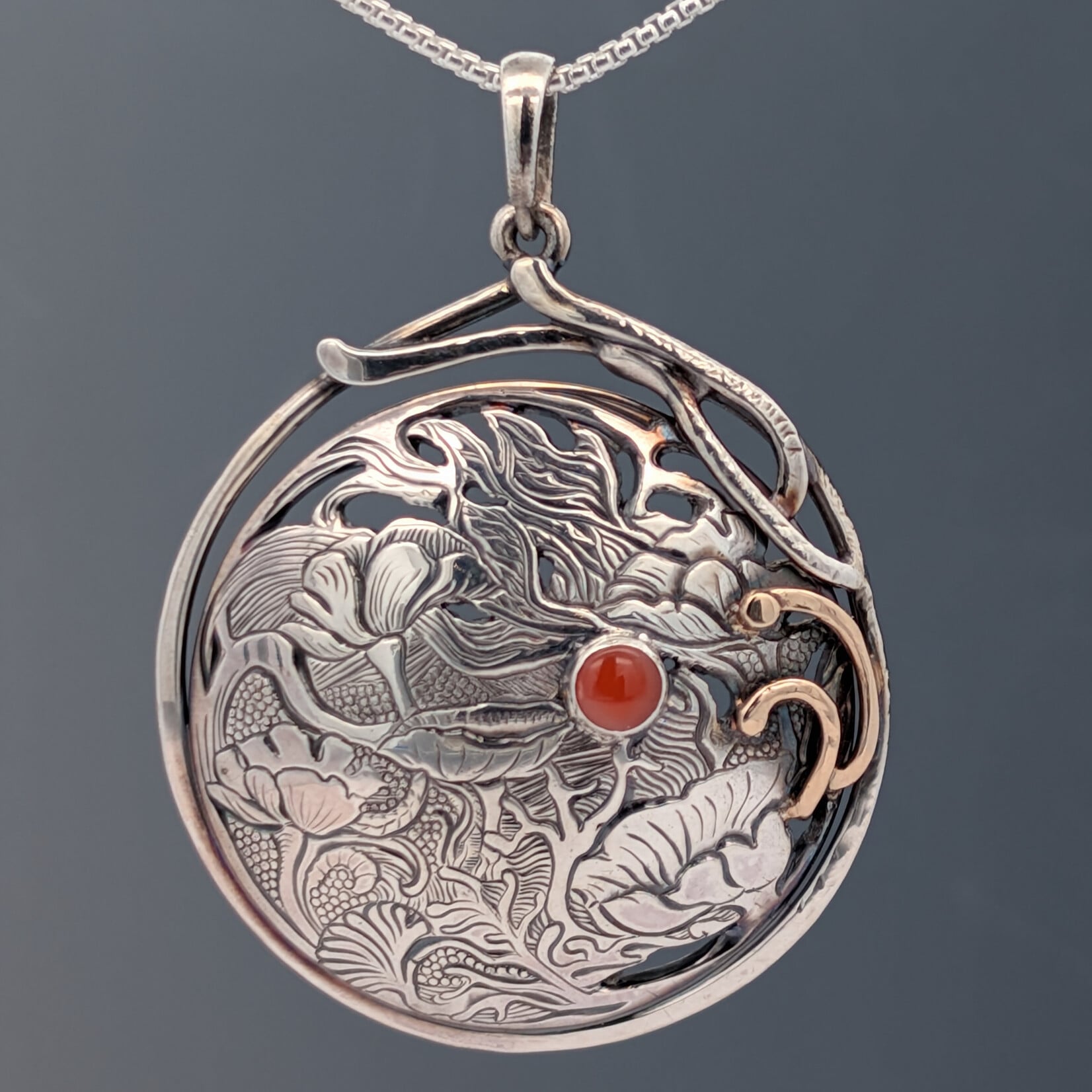 Modern Heirloom® Coral Landscape Hand Engraved Medallion