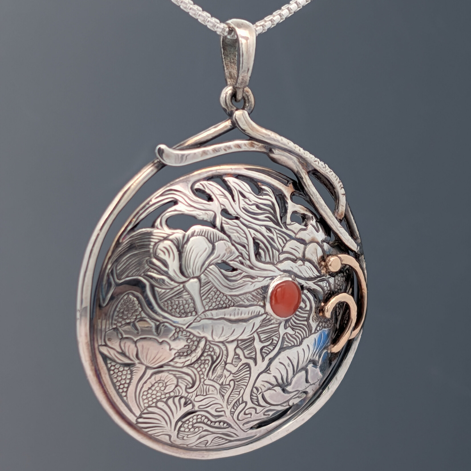 Modern Heirloom® Coral Landscape Hand Engraved Medallion