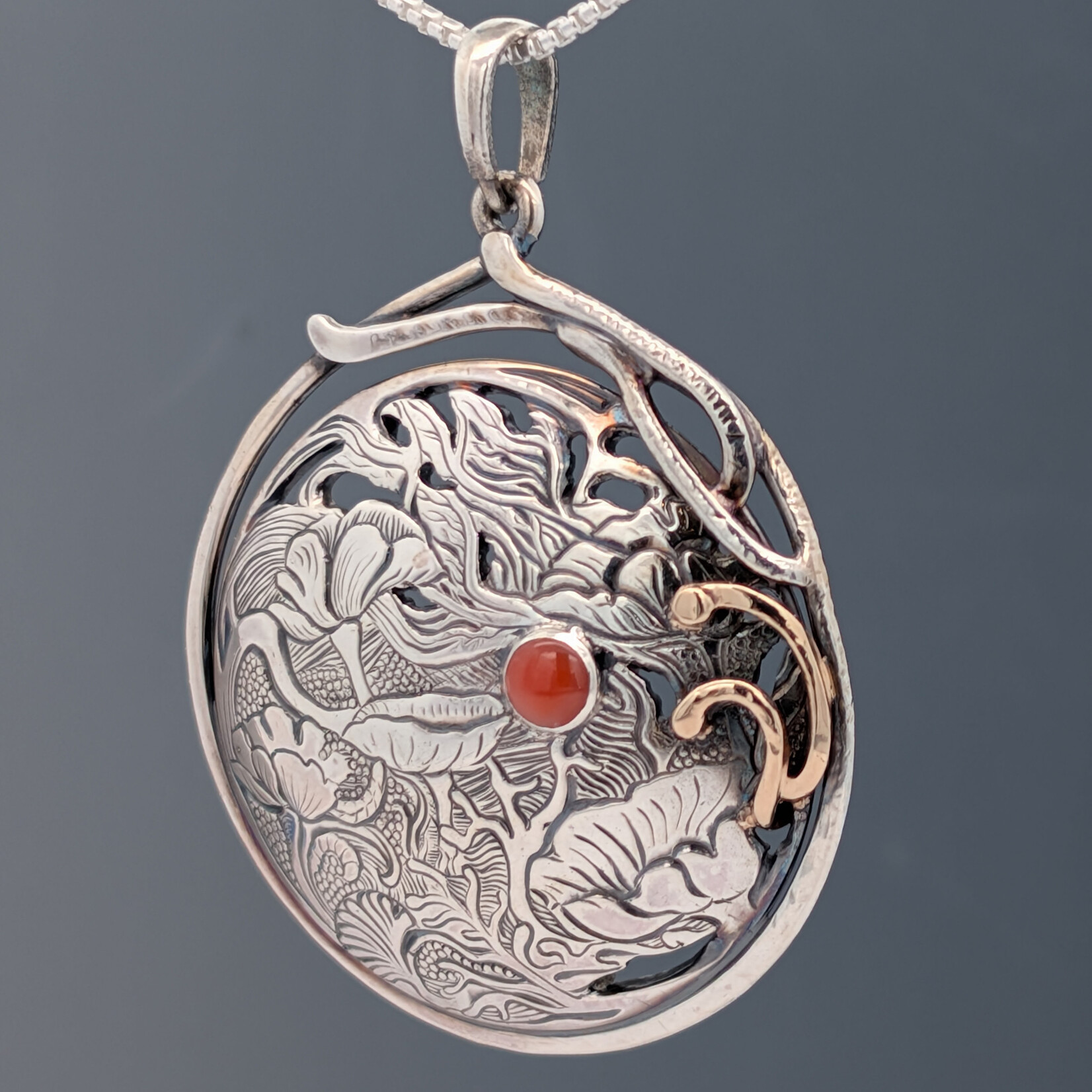 Modern Heirloom® Coral Landscape Hand Engraved Medallion