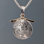 Modern Heirloom® Two-Tone Mini Wave Pagoda Medallion