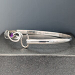 Modern Heirloom® AC Hook Bracelet Amethyst 5mm Cabochon