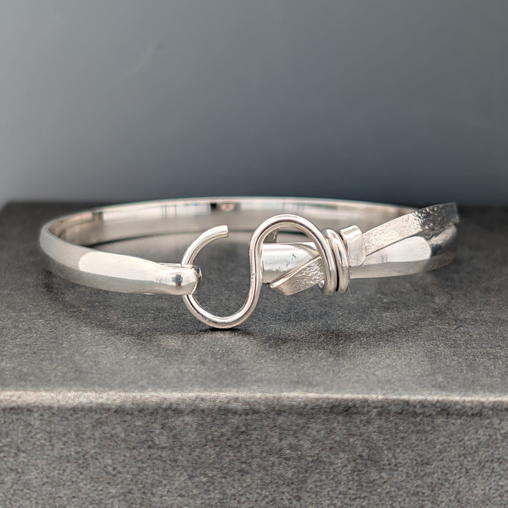 Modern Heirloom® Artist Choice Hook Bracelet 5mm wide, Forged Texture