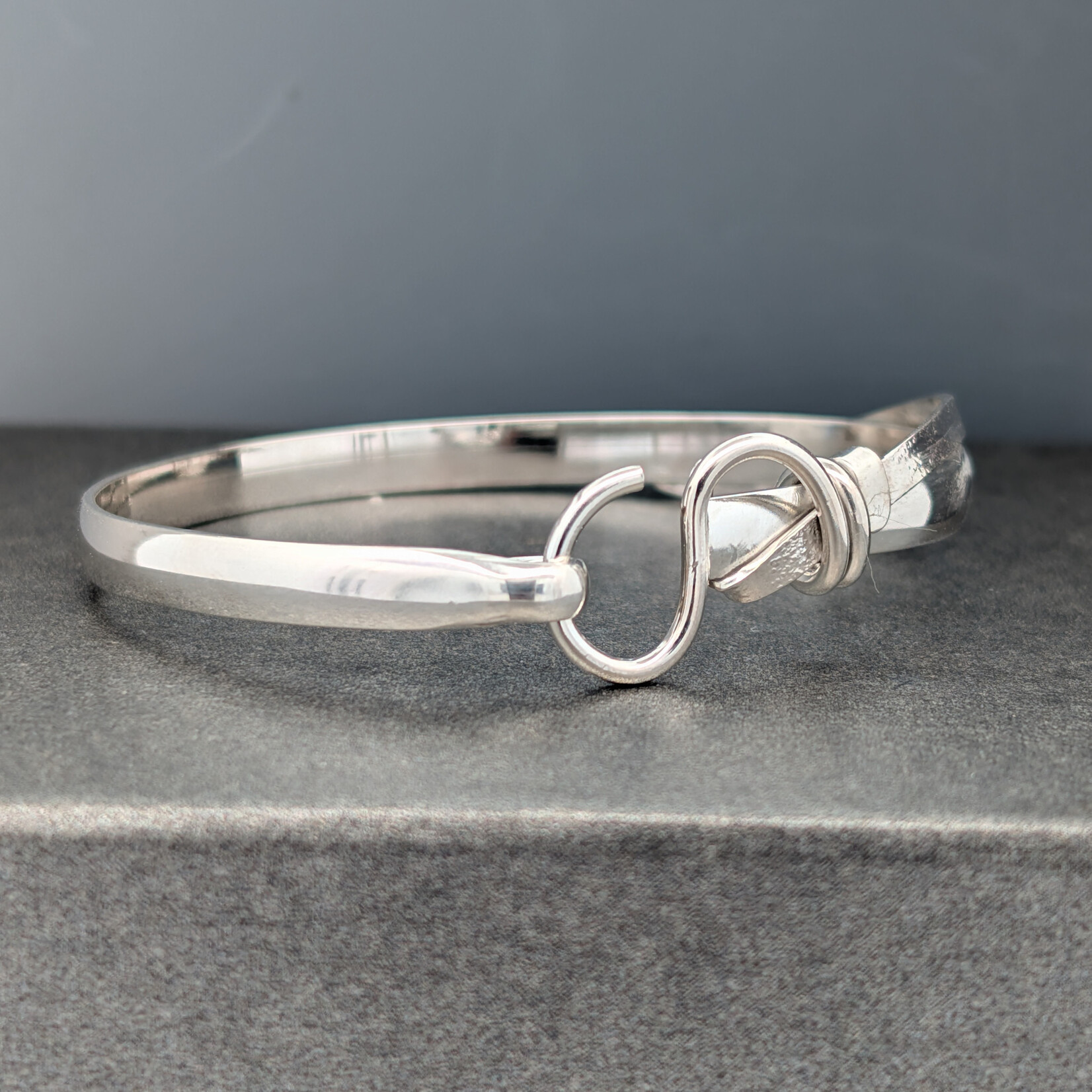 Modern Heirloom® Artist Choice Hook Bracelet 5mm wide, Forged Texture