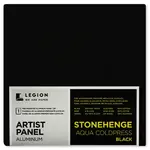 Legion Paper Stonehenge Aqua Black Aluminum Panel - Watercolor Paper - 6"x6"