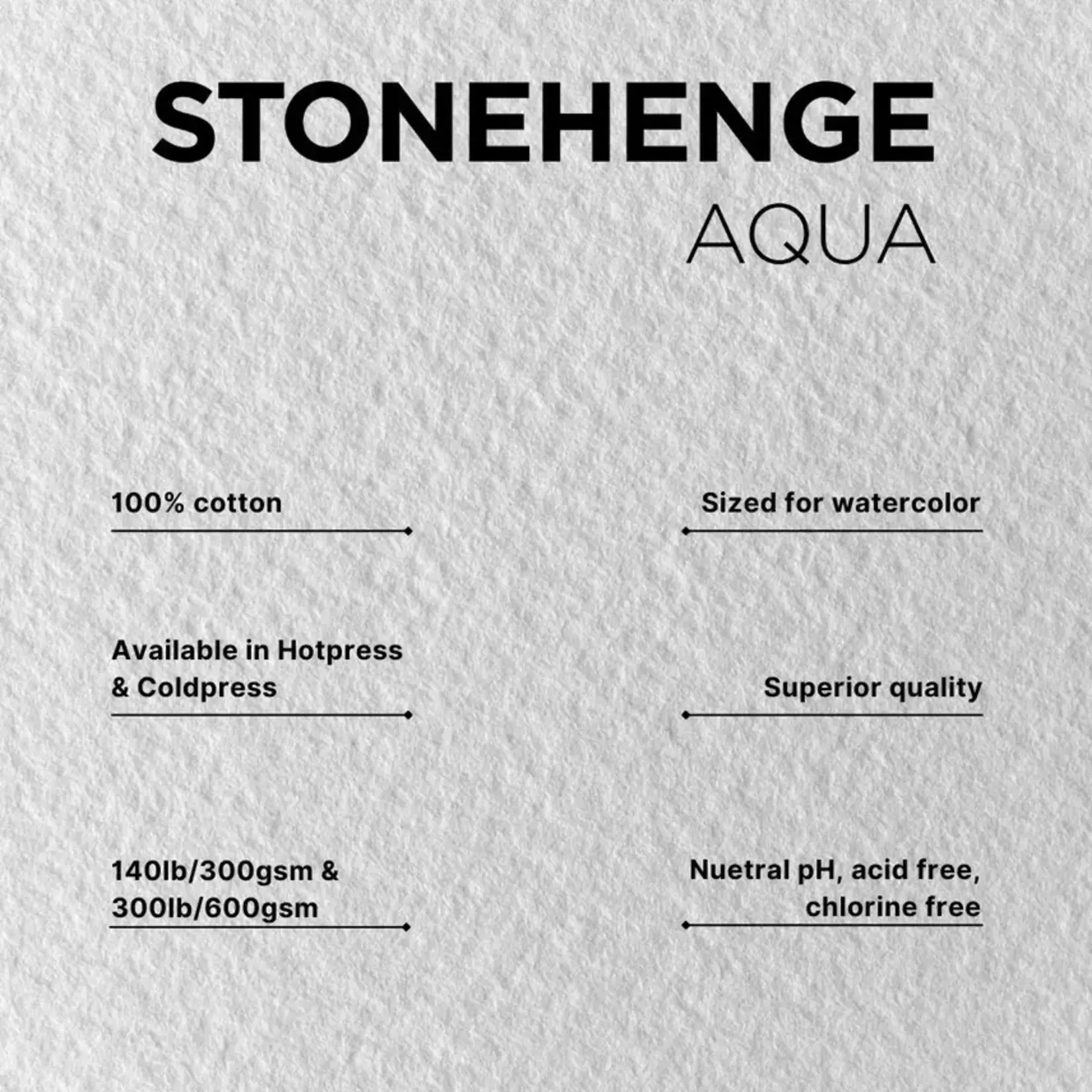 Legion Paper Stonehenge Aqua Watercolor Block, Coldpress Watercolor Paper - 7"x10"