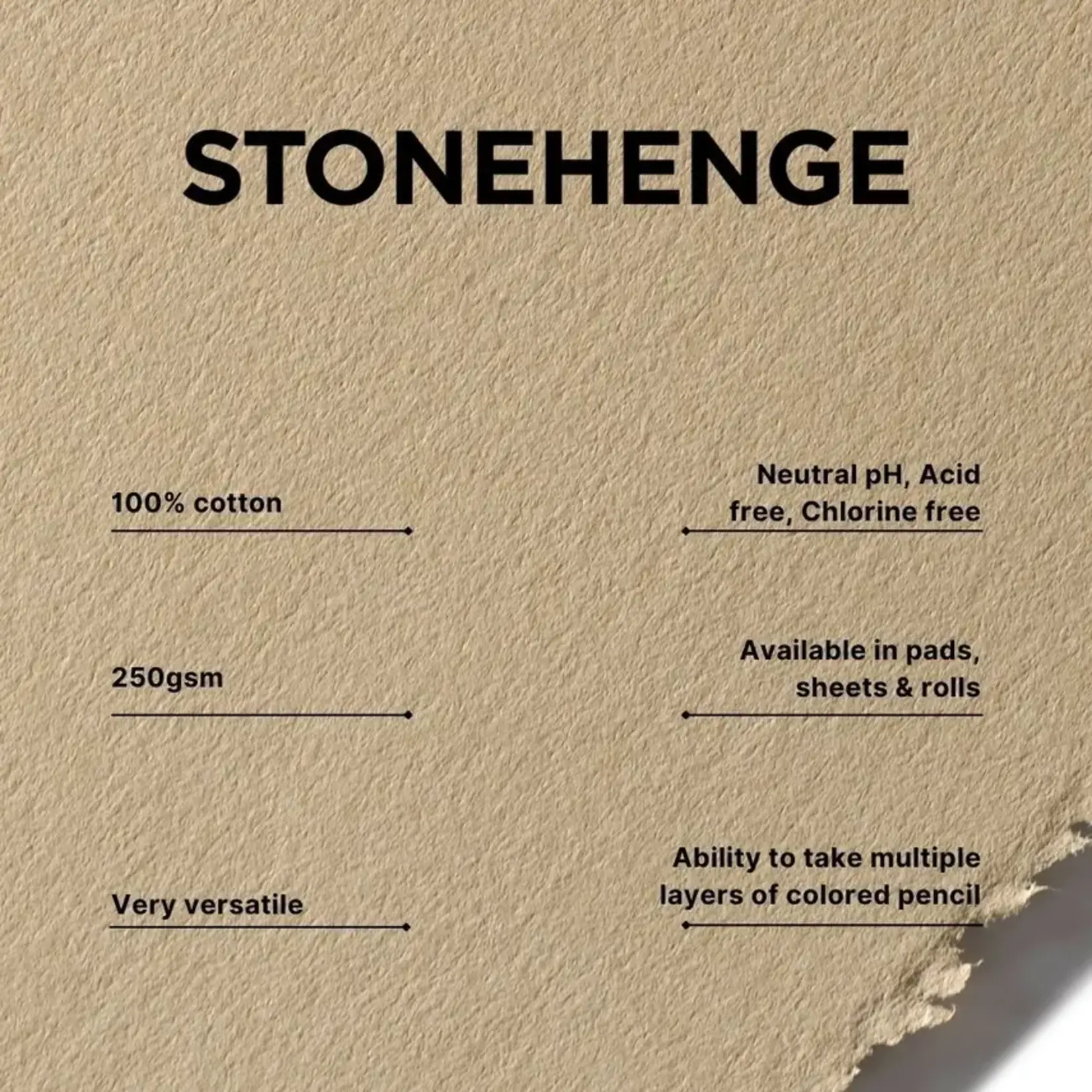 Legion Paper Stonehenge Kraft Artist Pad - Drawing & Mixed Media Paper - 9"x12"