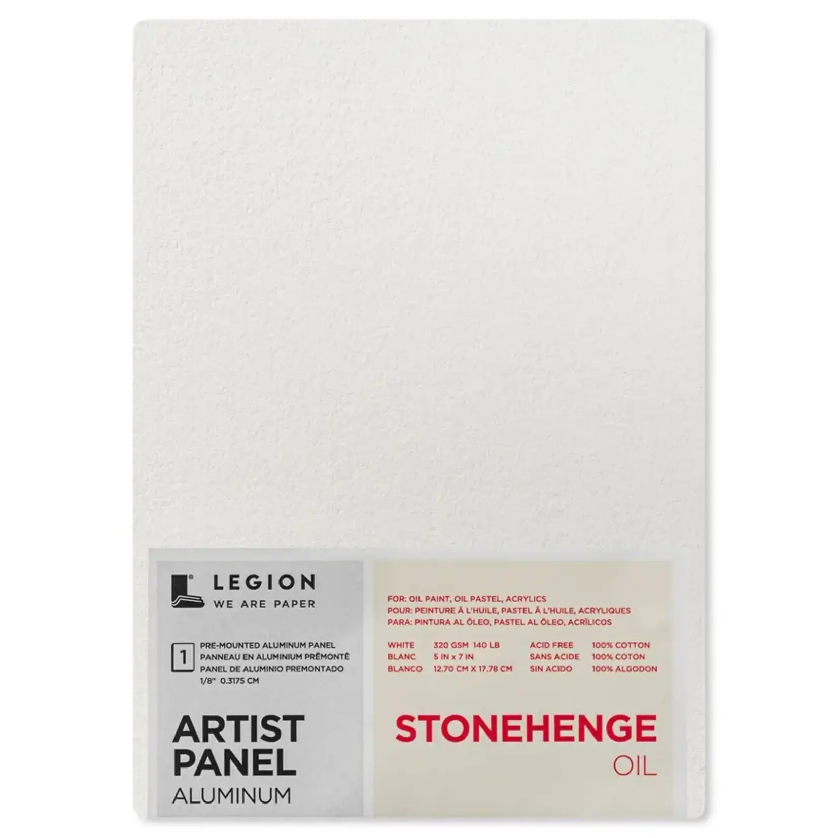 Legion Paper Stonehenge Oil Aluminum Artist Panel - Oil Media Paper - 5"x7"