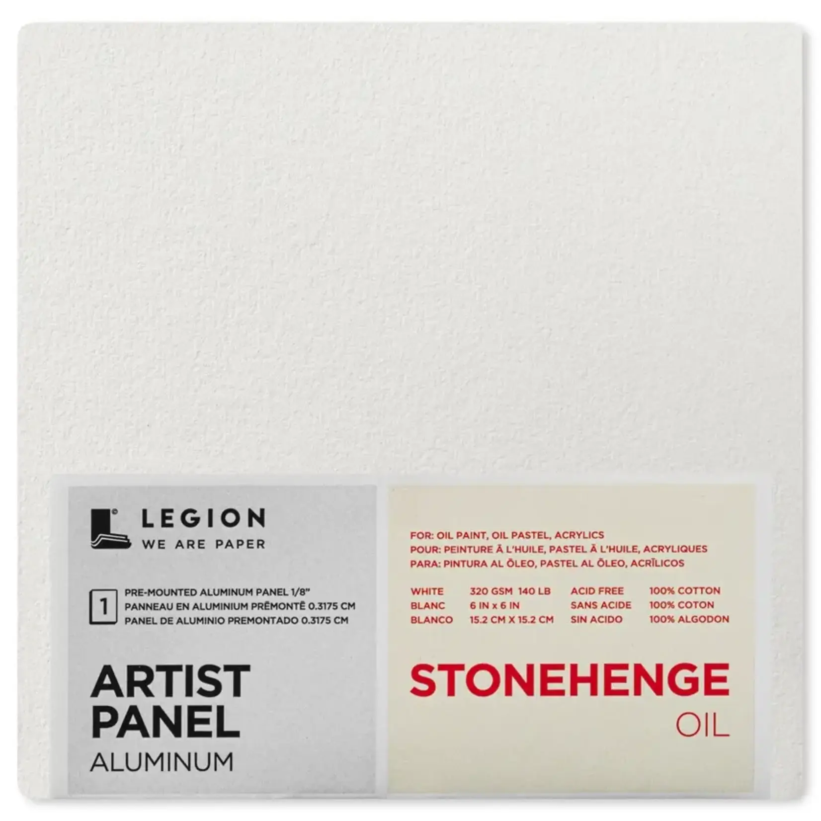 Legion Paper Stonehenge Oil Aluminum Artist Panel - Oil Media Paper - 6"x6"