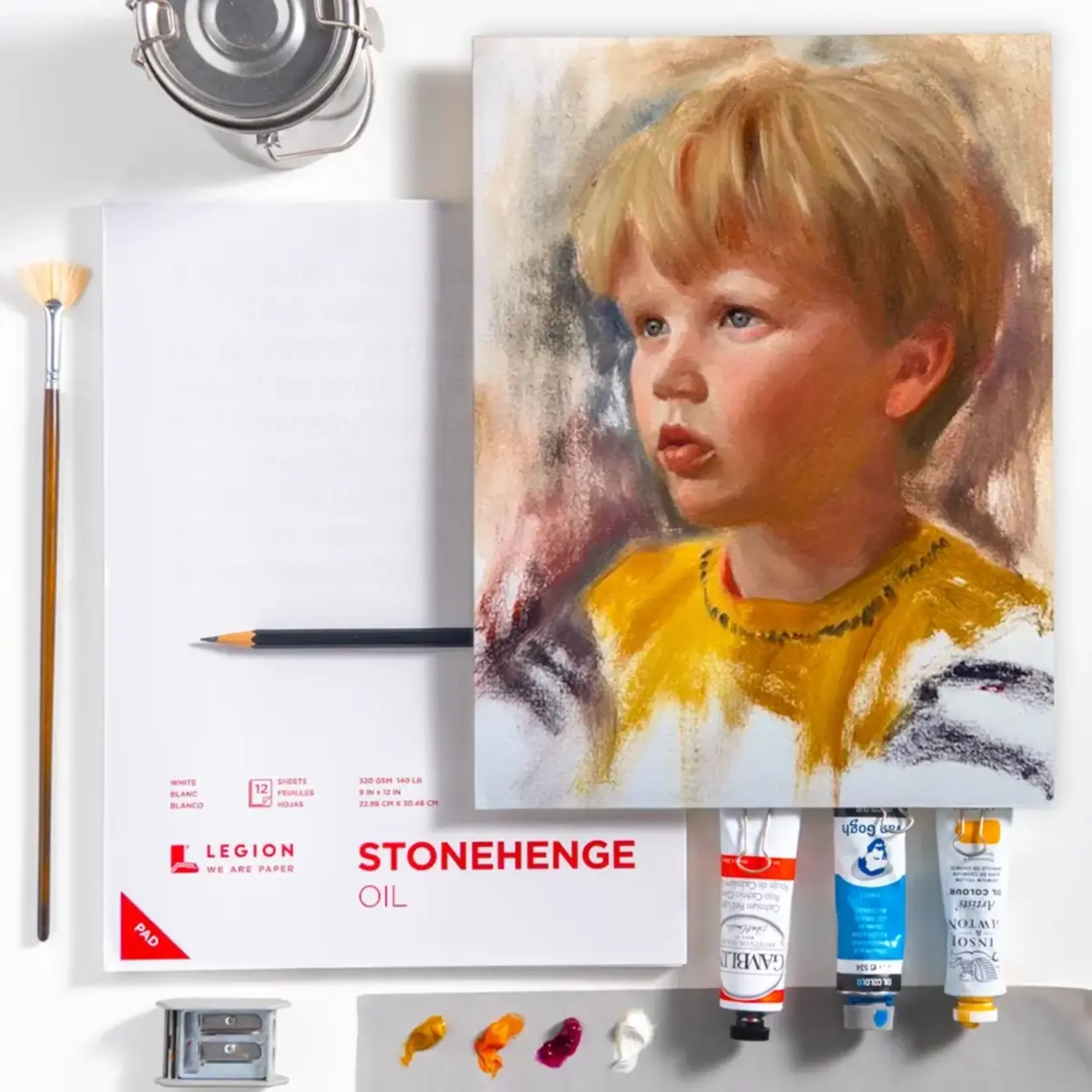 Legion Paper Stonehenge Oil Paper Pad - Oil Painting and Oil Pastels - 9"x12"