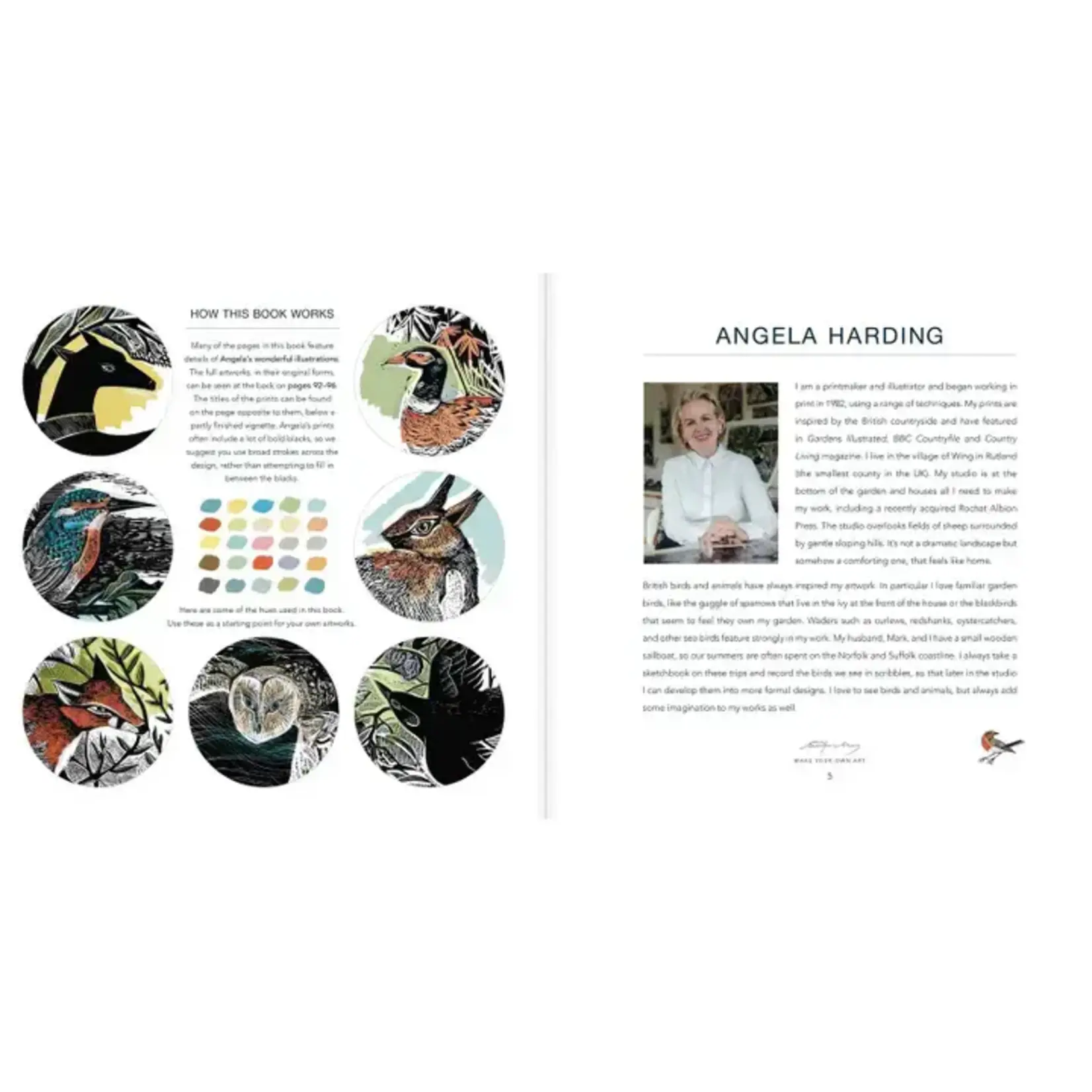 Simon & Schuster Angela Harding Coloring Book
