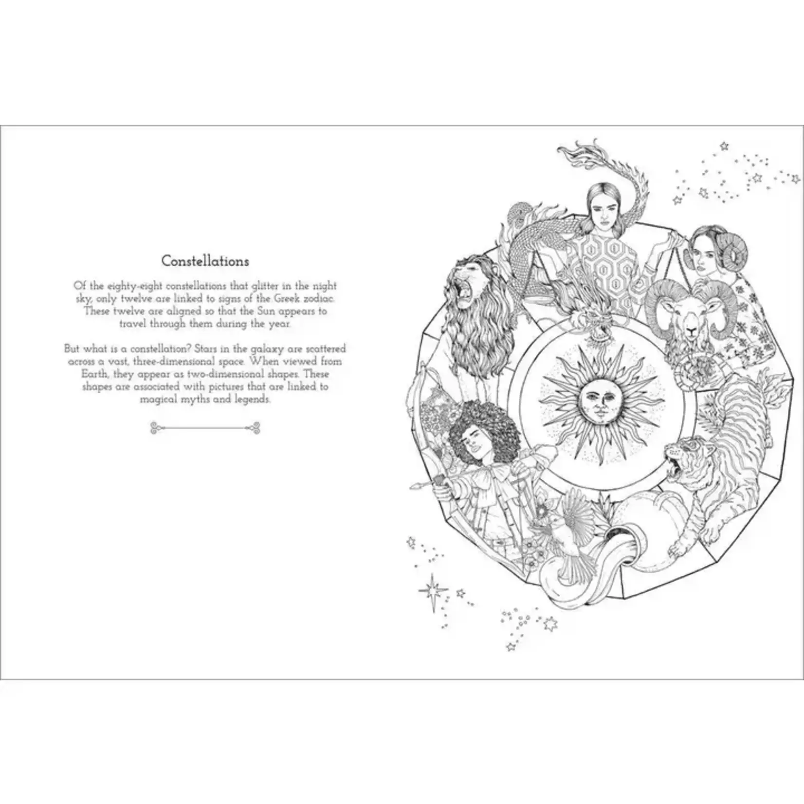 Simon & Schuster Astrology Coloring By Ana Jarén