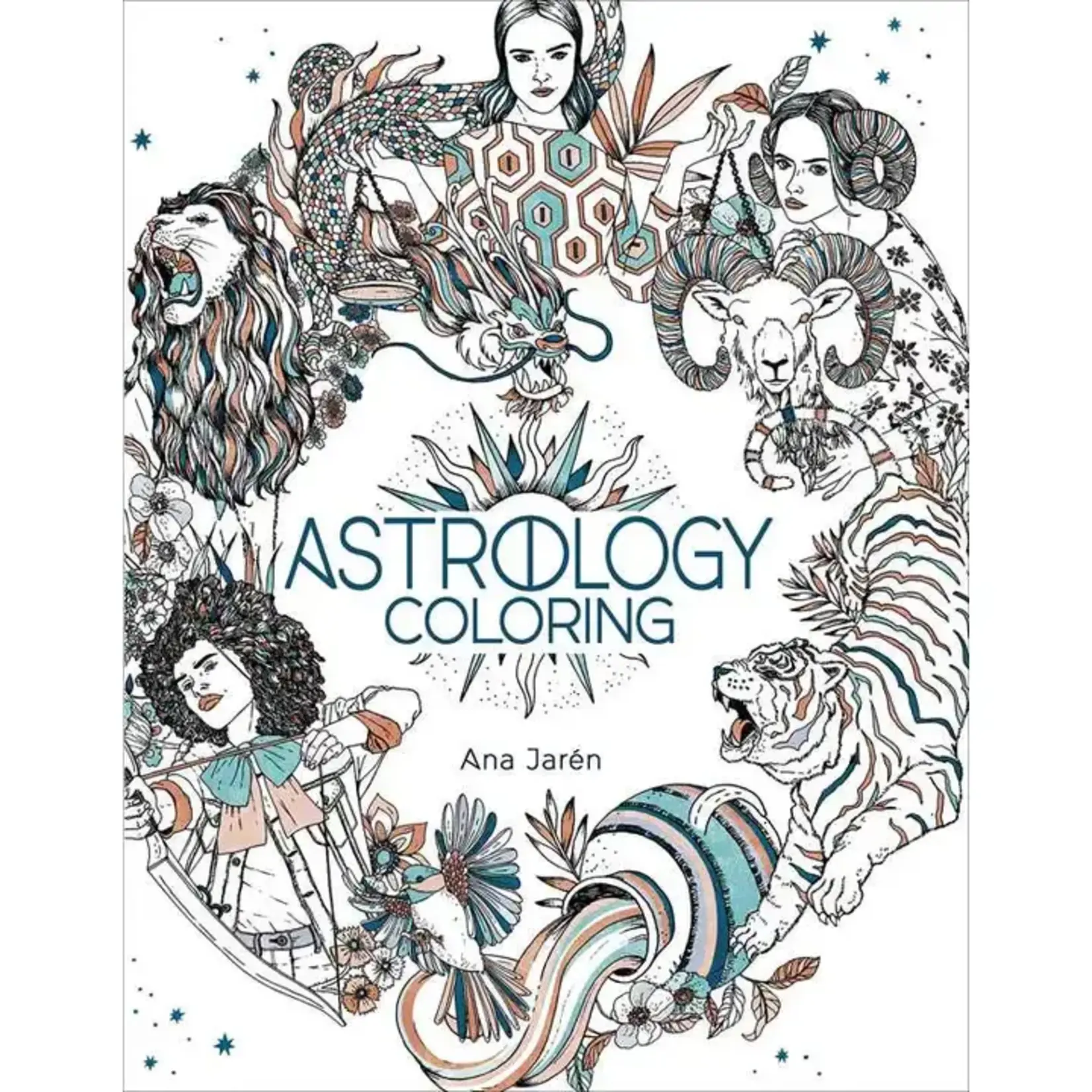 Simon & Schuster Astrology Coloring By Ana Jarén