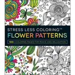 Simon & Schuster Stress Less Coloring - Flower Patterns By Adams Media