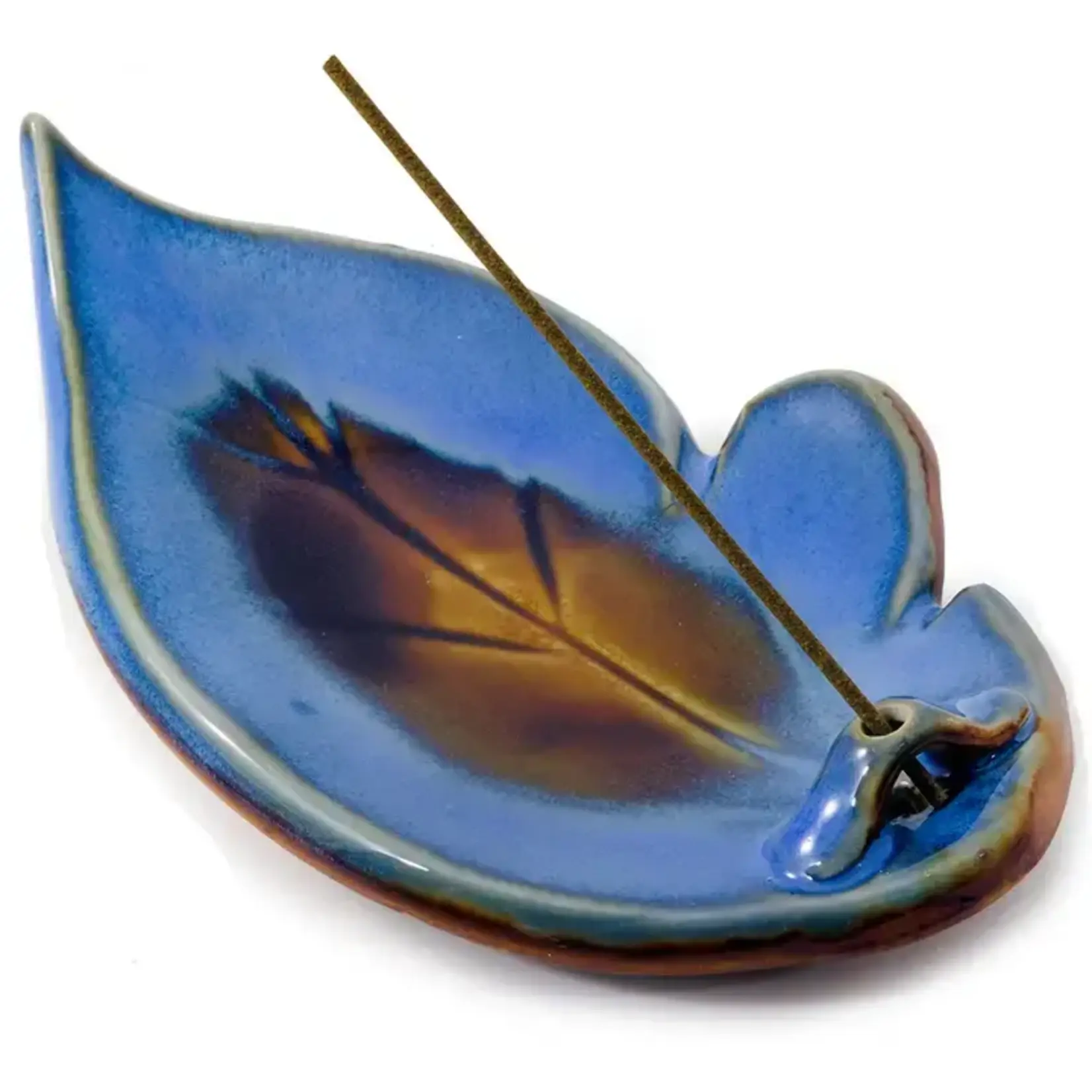 Shoyeido Japanese Incense Denim Ceramic Incense Leaf