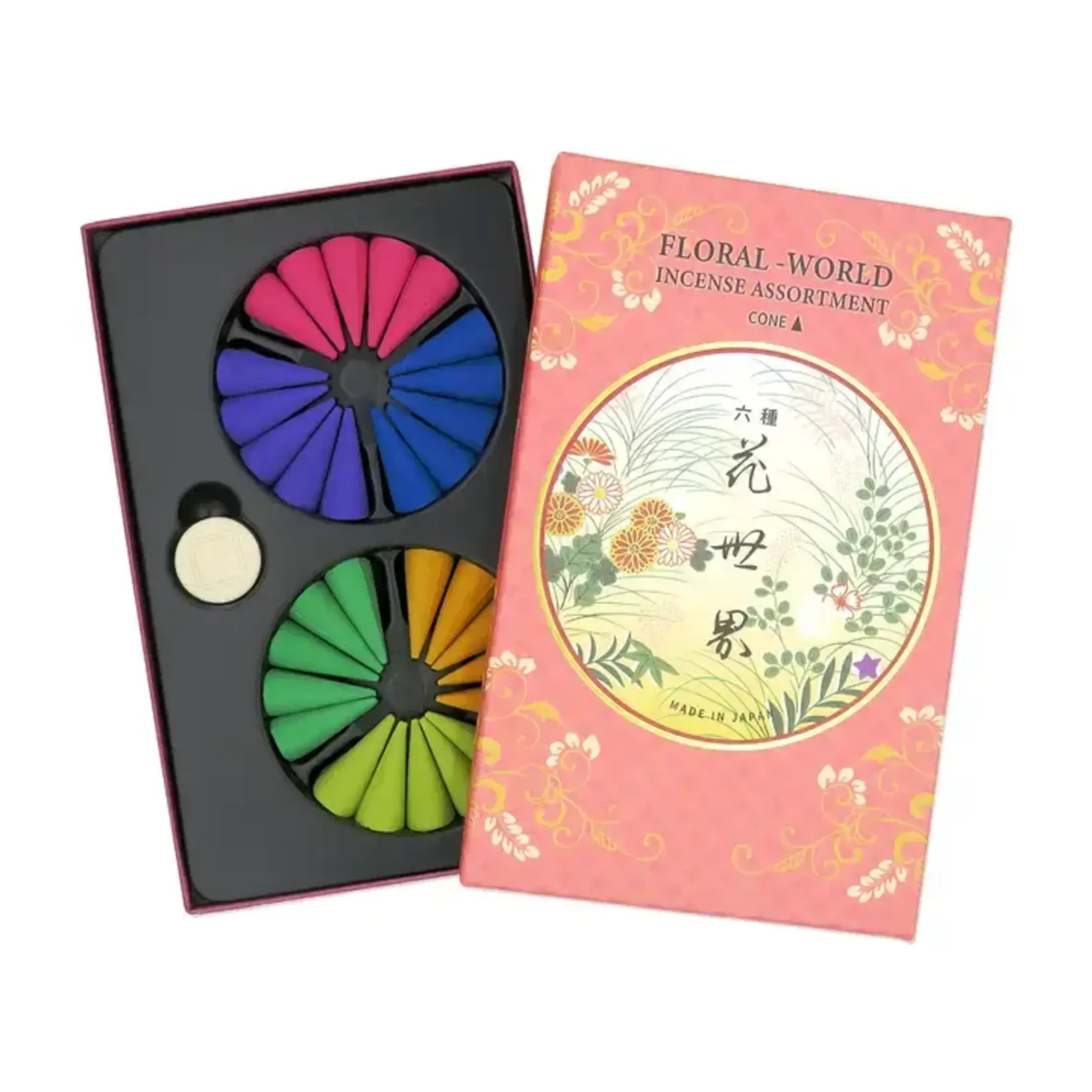 Shoyeido Japanese Incense Floral World - 30 Cone Assortment