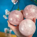 Aura Rose Quartz Crystal Ball