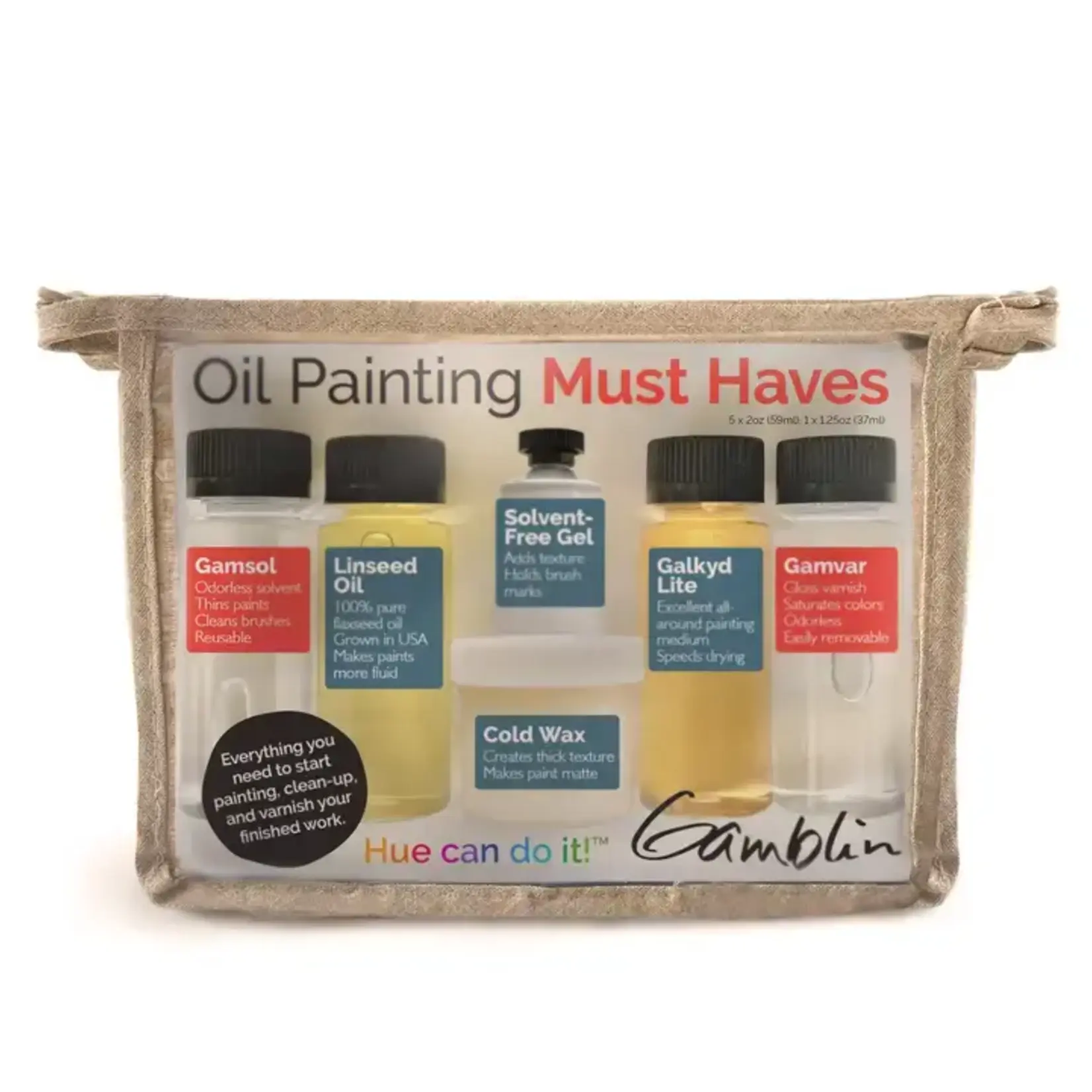 Gamblin Artist Paints Gamblin Oil Painting Must Haves Mediums Set