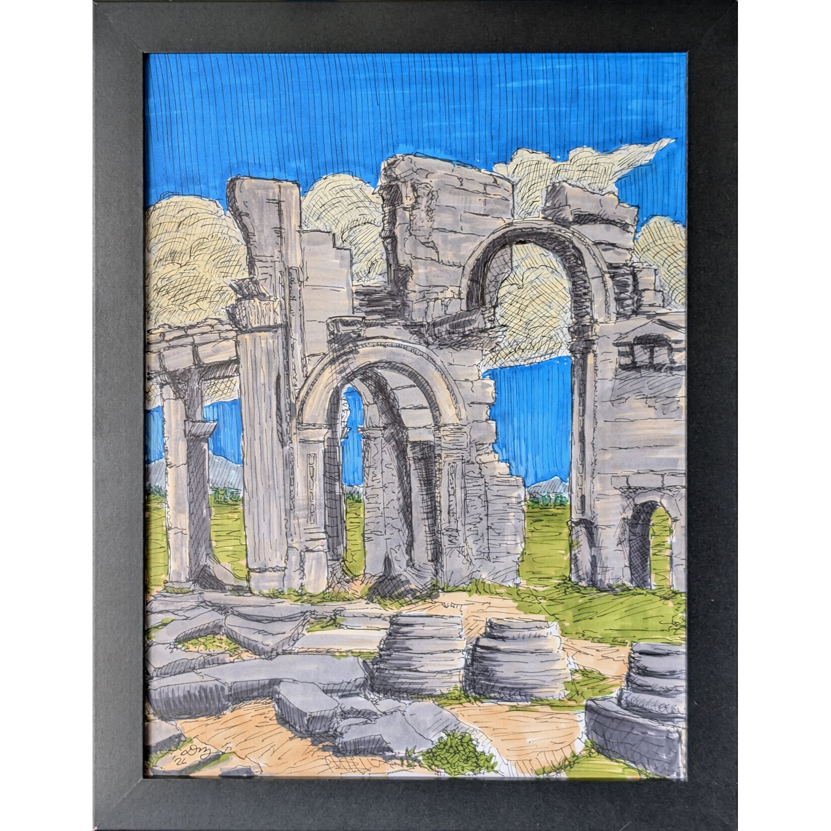 Daniel Ziegler Art "Ephrasian Ruins" - Daniel Ziegler