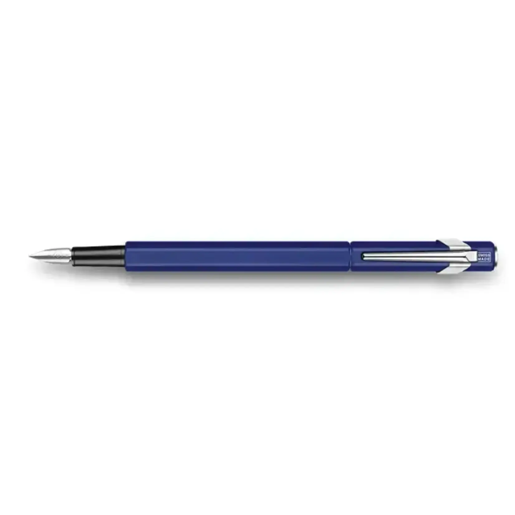 Caran d'Ache Fountain Pen 849™ Metal, Fine Nib Size with Gift Box - Blue