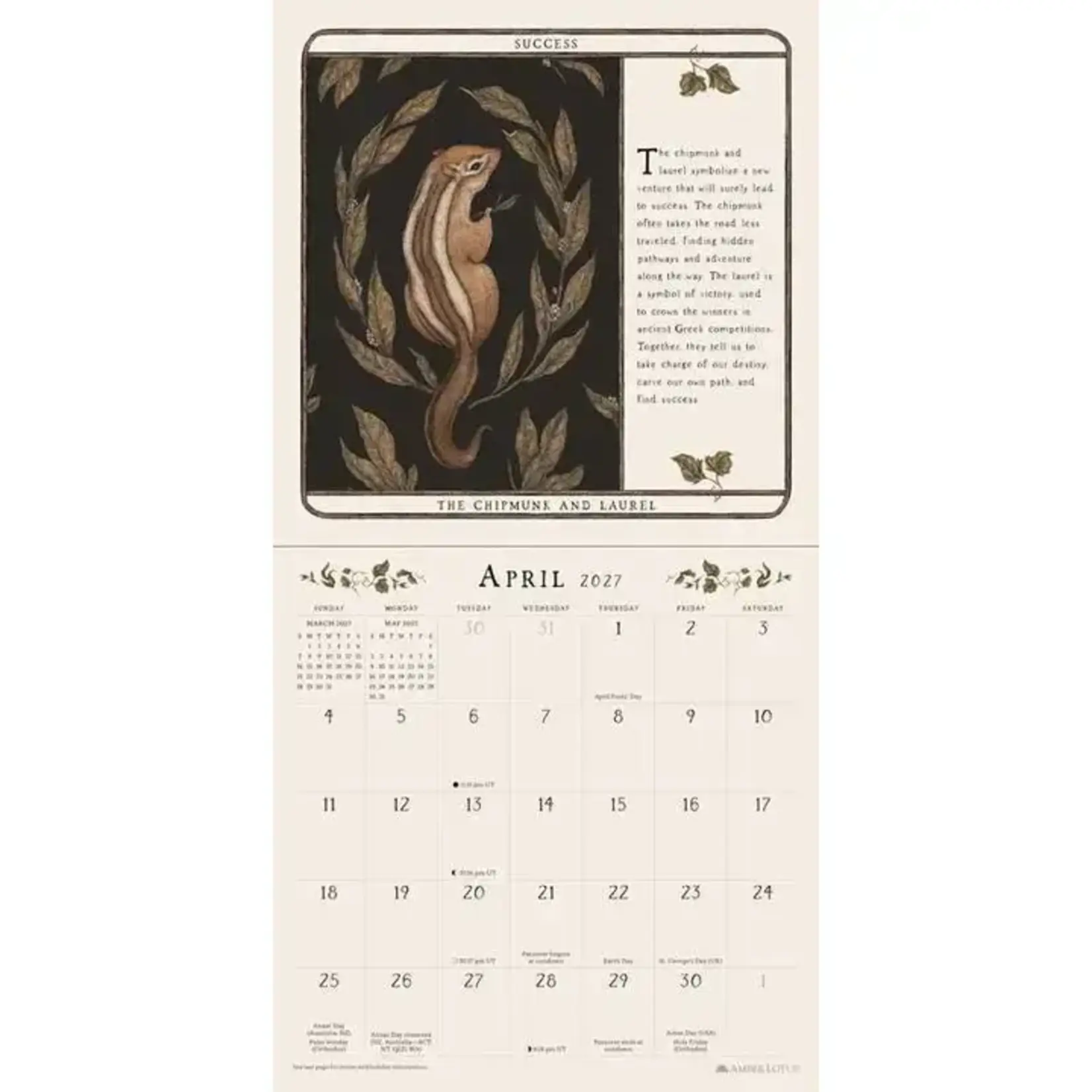Simon & Schuster Woodland Wardens 2027 Mini Wall Calendar By Jessica Roux