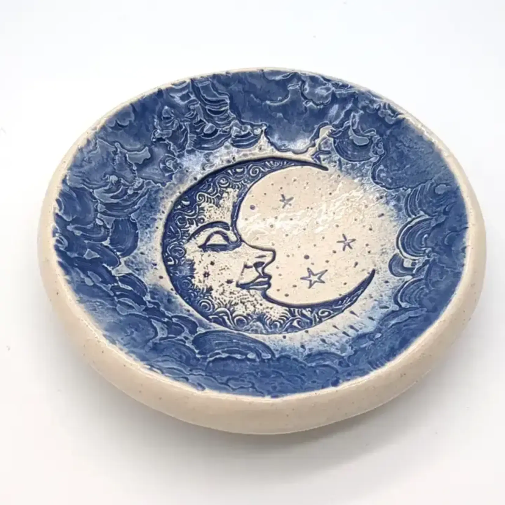 Walton Clay Studio Pottery Dish Bowl - Crescent Moon