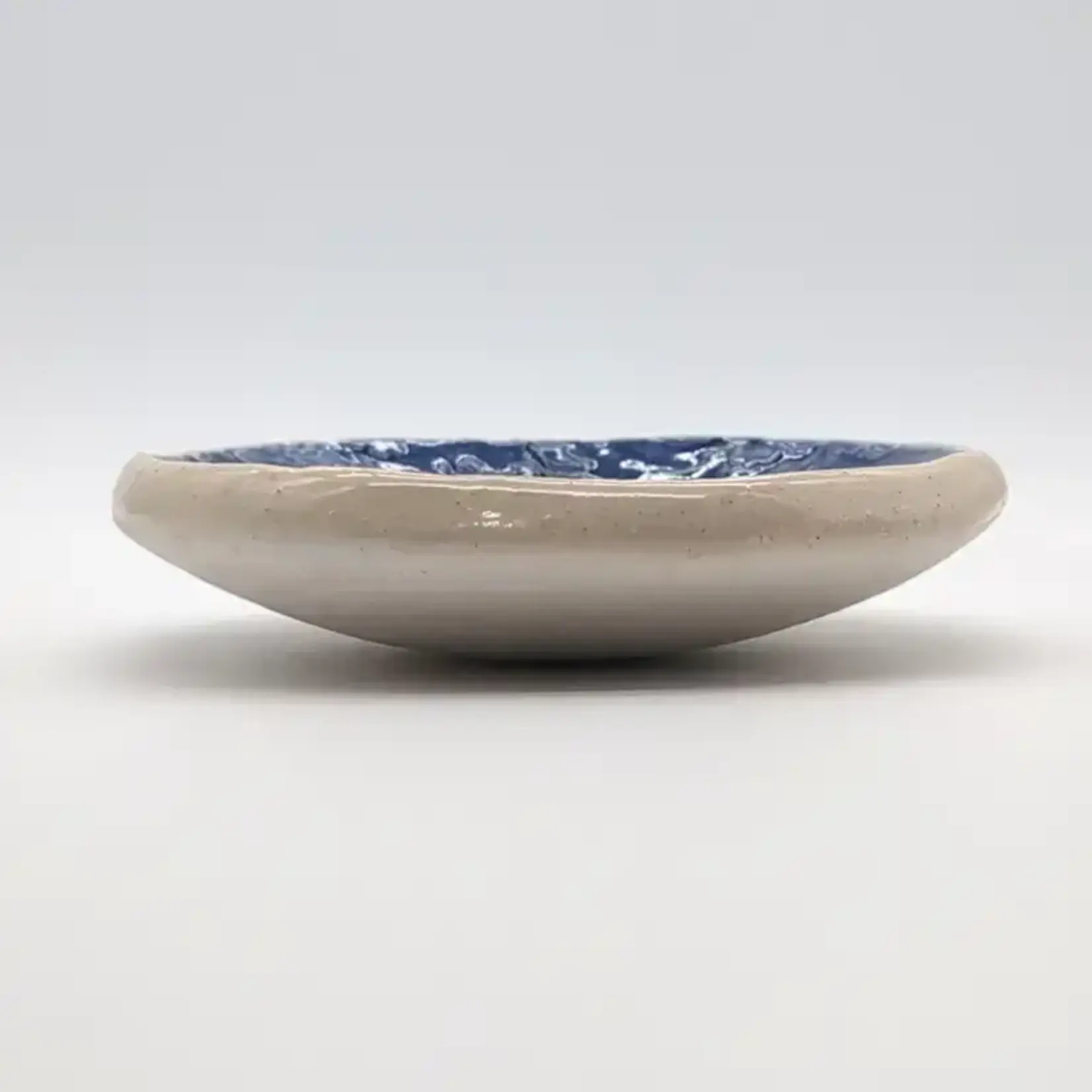 Walton Clay Studio Pottery Dish Bowl - Crescent Moon