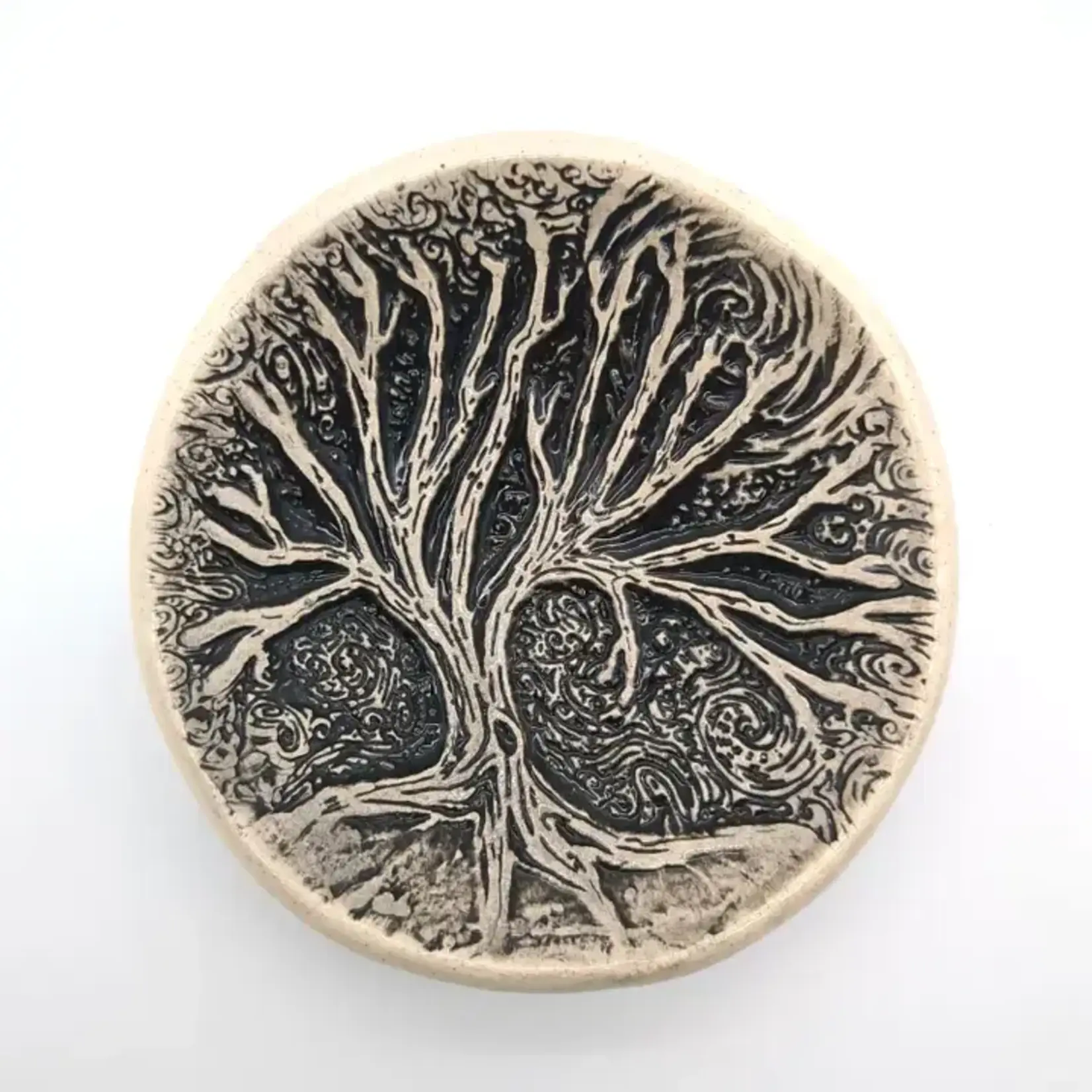 Walton Clay Studio Pottery Dish Bowl - Tree Moon
