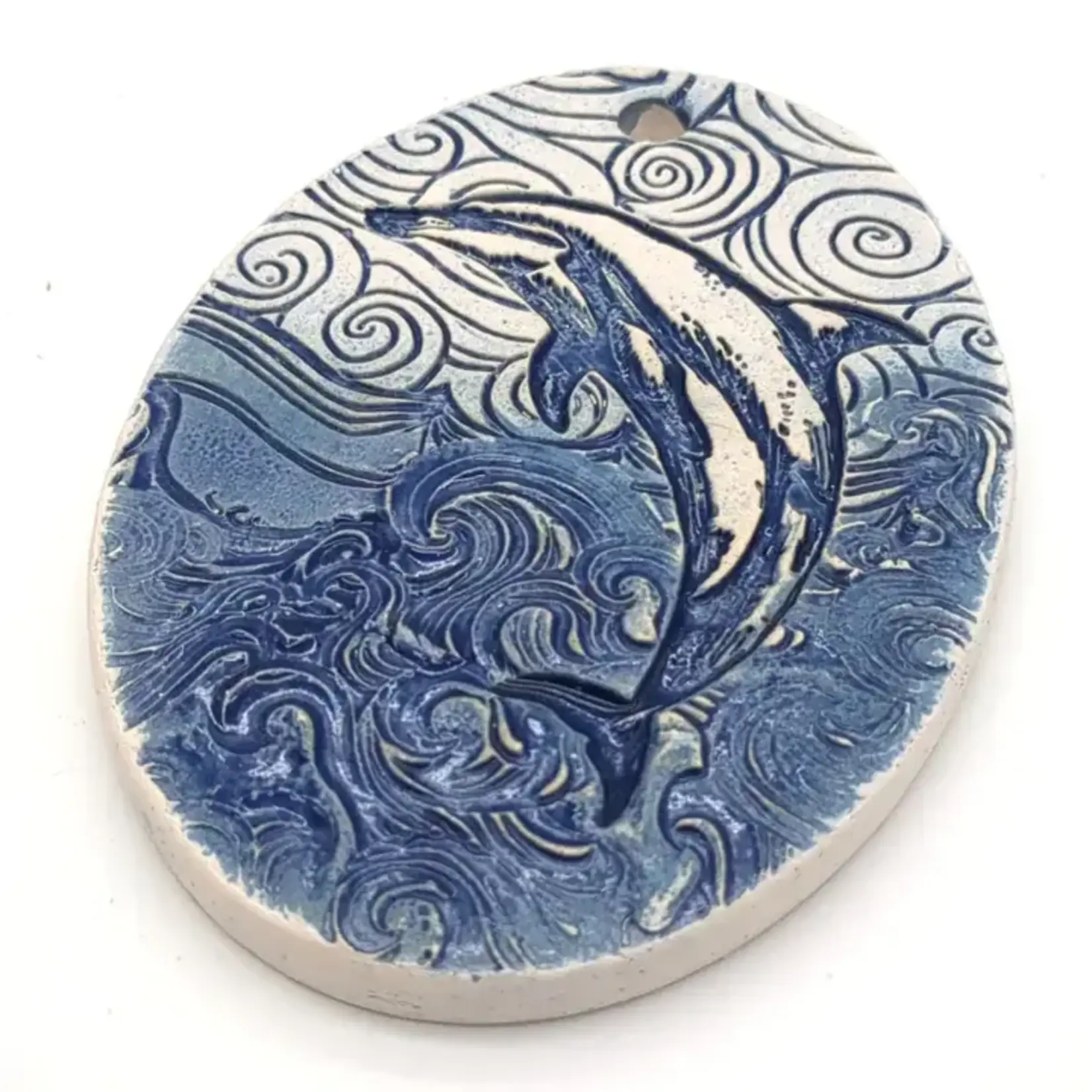Walton Clay Studio Pottery Ornament - Dolphin