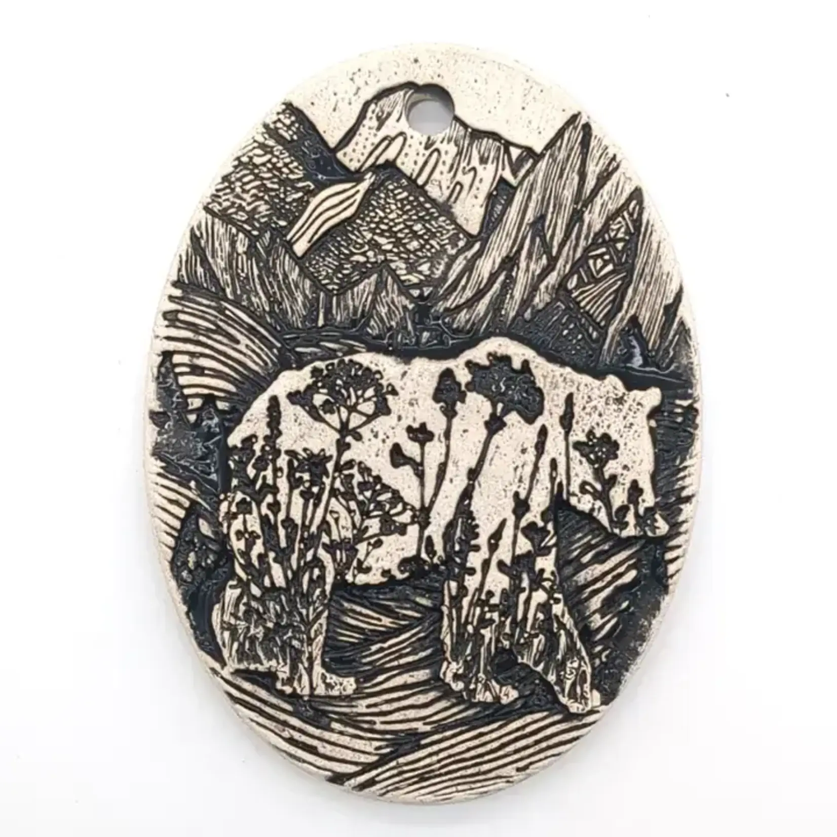Walton Clay Studio Pottery Ornament - Mountain Bear