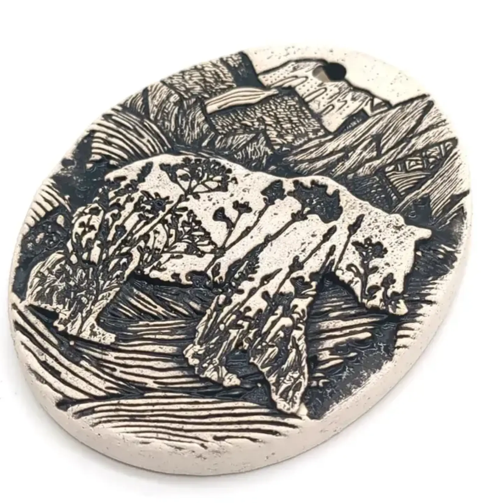Walton Clay Studio Pottery Ornament - Mountain Bear