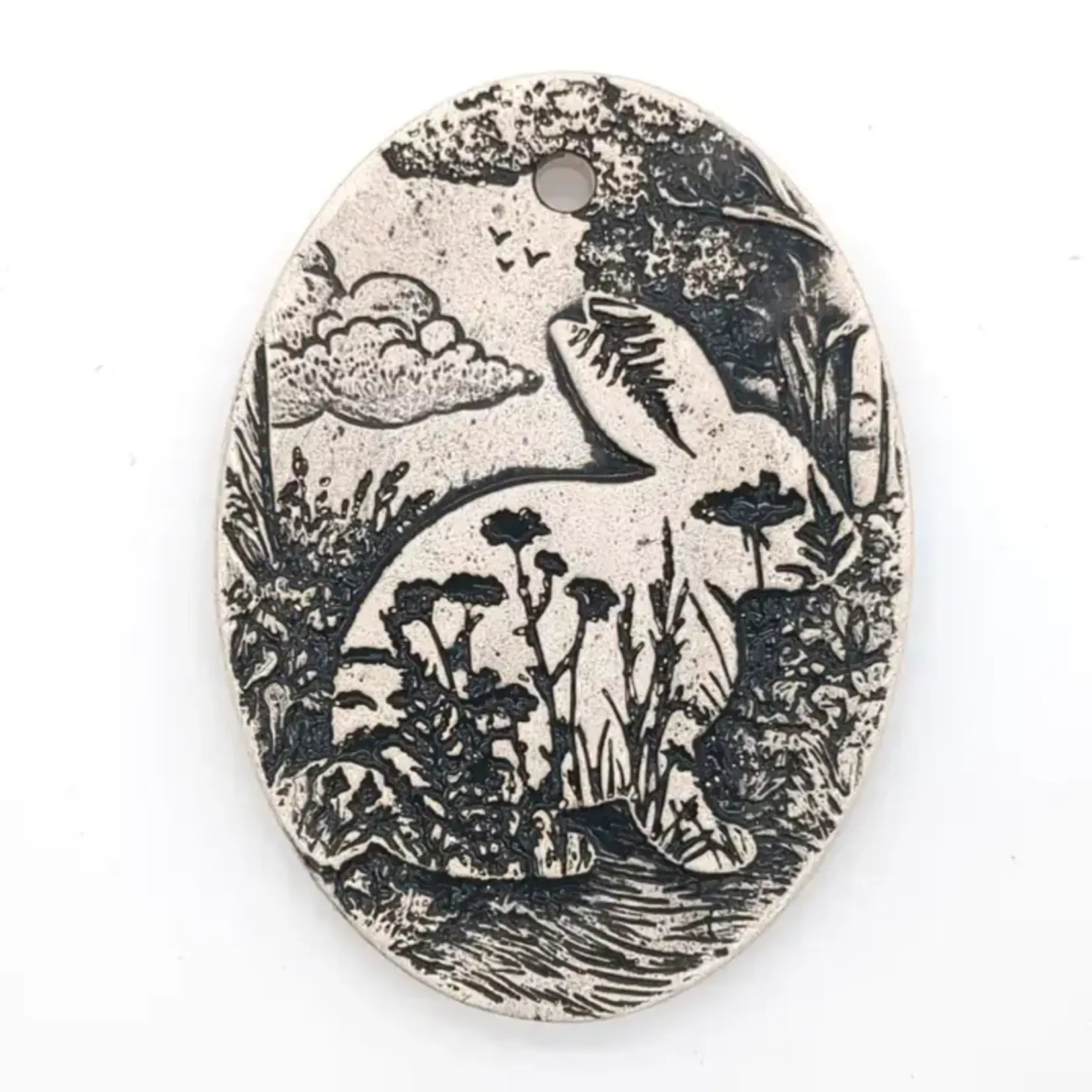 Walton Clay Studio Pottery Ornament - Rabbit
