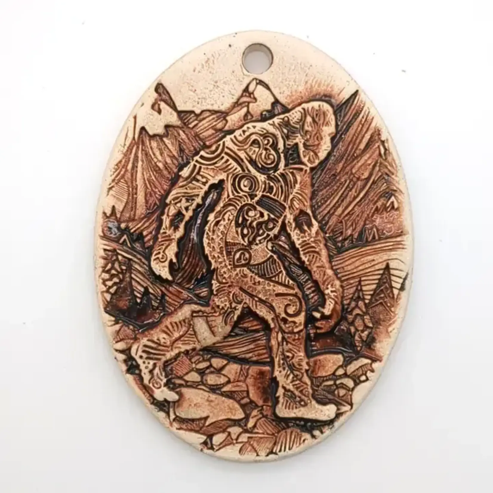 Walton Clay Studio Pottery Ornament - Sasquatch